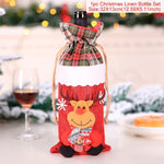 FengRise Christmas Decorations for Home Santa Claus Wine Bottle