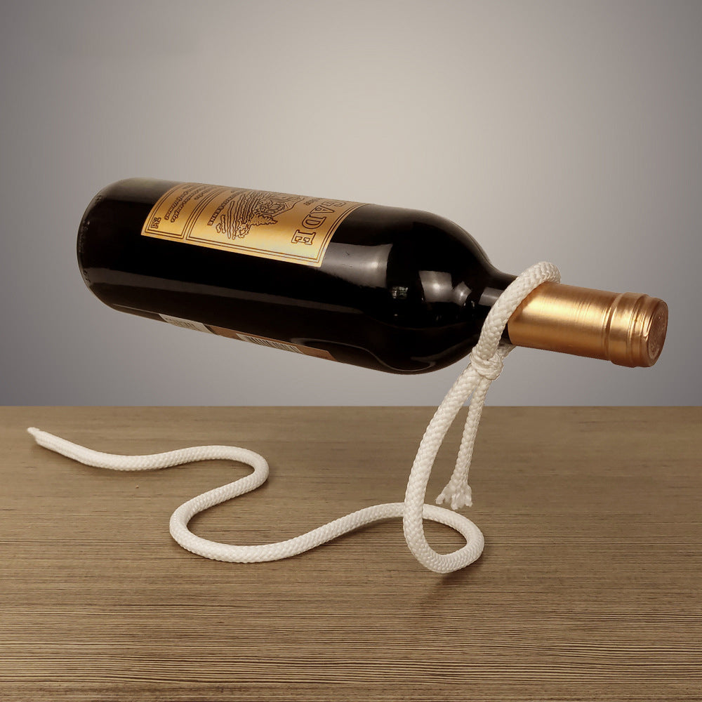 Creative Suspended Rope Wine Rack Serpentine Snake