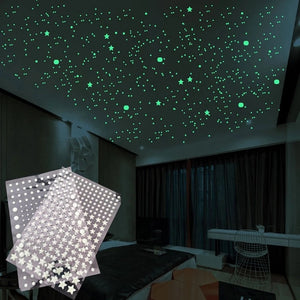 Luminous 3D Stars Dots Wall Sticker for Kids Room