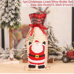 FengRise Christmas Decorations for Home Santa Claus Wine Bottle