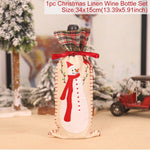 FengRise Christmas Decorations for Home Santa Claus Wine Bottle