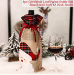 FengRise Christmas Decorations for Home Santa Claus Wine Bottle