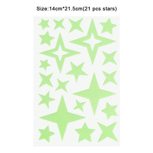 Luminous 3D Stars Dots Wall Sticker for Kids Room