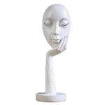 Modern Human Meditators Abstract Lady Face