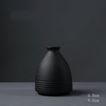 Black Ceramic Small Vase Home Decoration Crafts