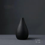 Black Ceramic Small Vase Home Decoration Crafts