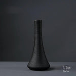 Black Ceramic Small Vase Home Decoration Crafts