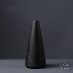 Black Ceramic Small Vase Home Decoration Crafts