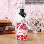 FengRise Christmas Decorations for Home Santa Claus Wine Bottle