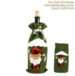 FengRise Christmas Decorations for Home Santa Claus Wine Bottle