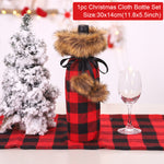 FengRise Christmas Decorations for Home Santa Claus Wine Bottle