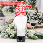 FengRise Christmas Decorations for Home Santa Claus Wine Bottle