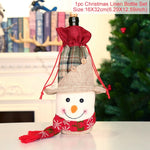 FengRise Christmas Decorations for Home Santa Claus Wine Bottle