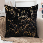 Fur Cushion Cover Decorative Super Soft Golden Plush Pillow