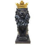 Lion Statues Crown Lion Sculpture Nordic Home Decor