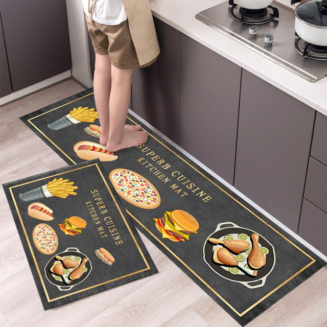 Fashion Simple Nordic Style Kitchen Mat Floor Carpet