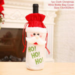 FengRise Christmas Decorations for Home Santa Claus Wine Bottle